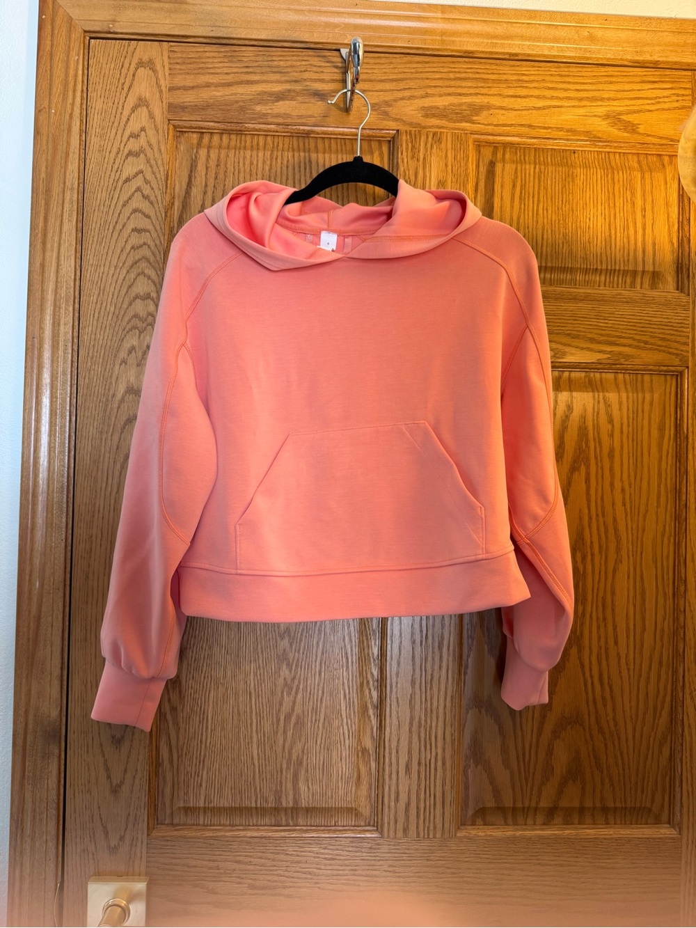 lululemon athletica Coral Pink Cropped Hoodie